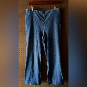 Vintage flared lightweight denim by Alfred Dunner 12 L pants jeans, elastic back